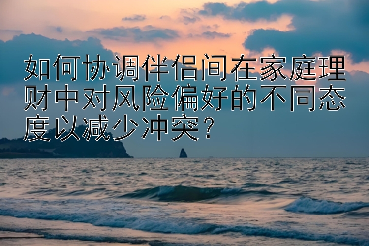 如何协调伴侣间在家庭理财中对风险偏好的不同态度以减少冲突？