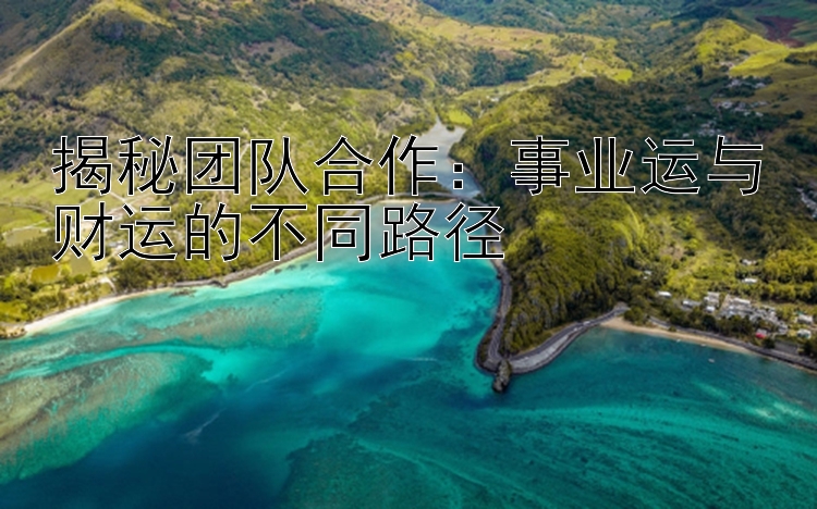 揭秘团队合作：事业运与财运的不同路径