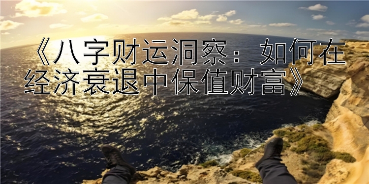 《八字财运洞察：如何在经济衰退中保值财富》