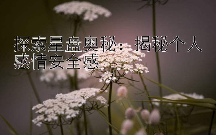 探索星盘奥秘：揭秘个人感情安全感