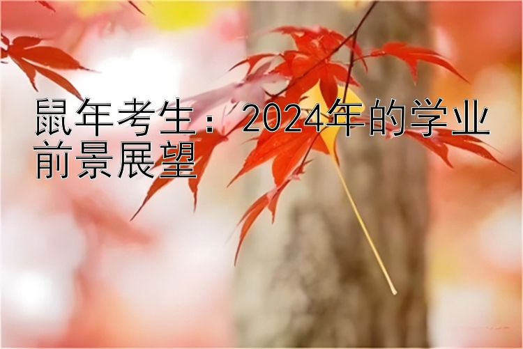 鼠年考生：2024年的学业前景展望