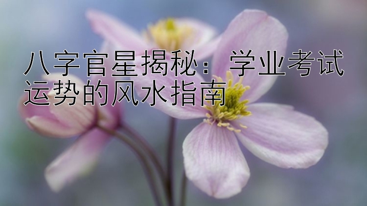 八字官星揭秘：学业考试运势的风水指南