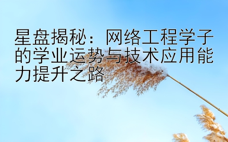 星盘揭秘：网络工程学子的学业运势与技术应用能力提升之路