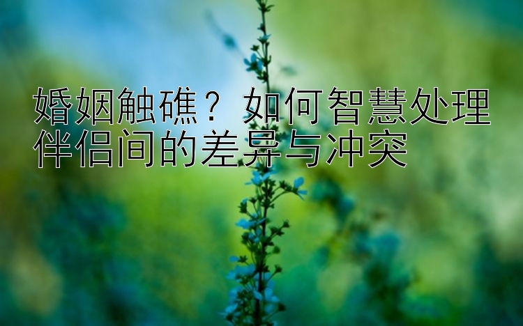 婚姻触礁？如何智慧处理伴侣间的差异与冲突